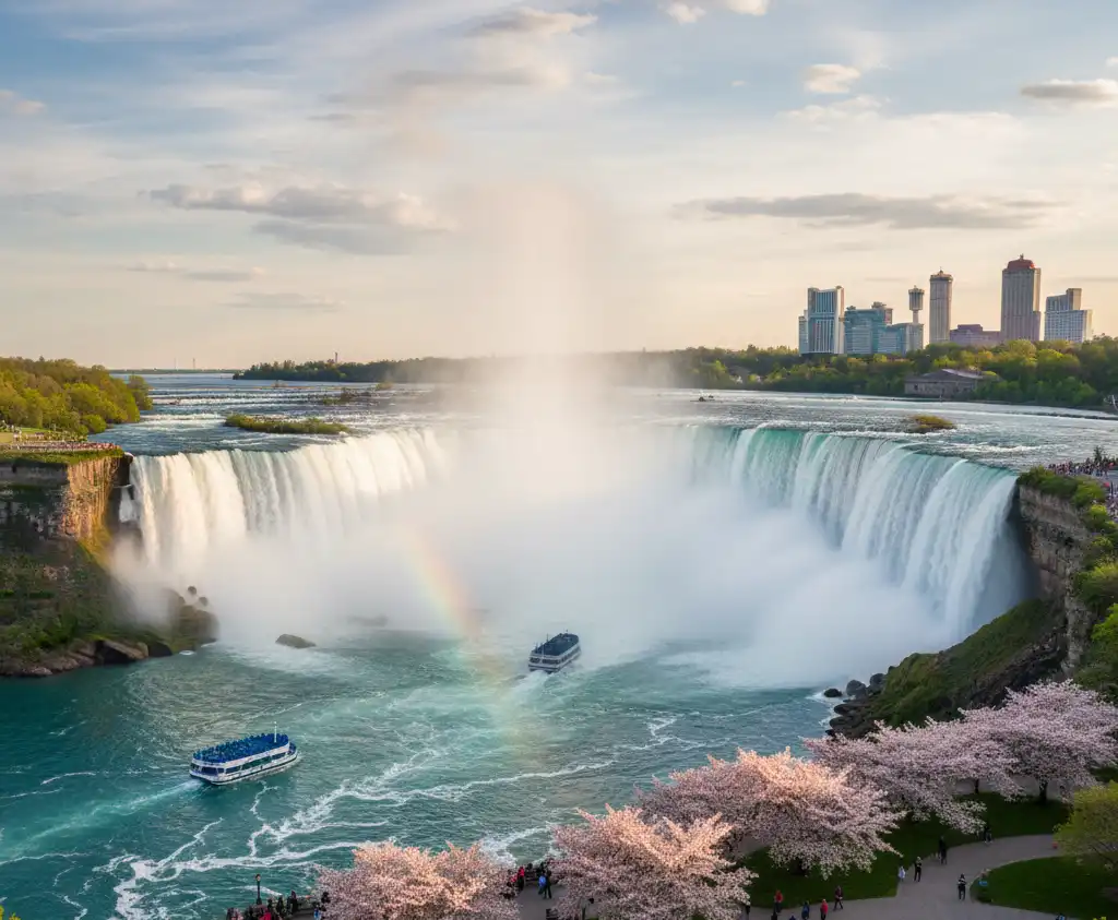 spring in niagara falls 