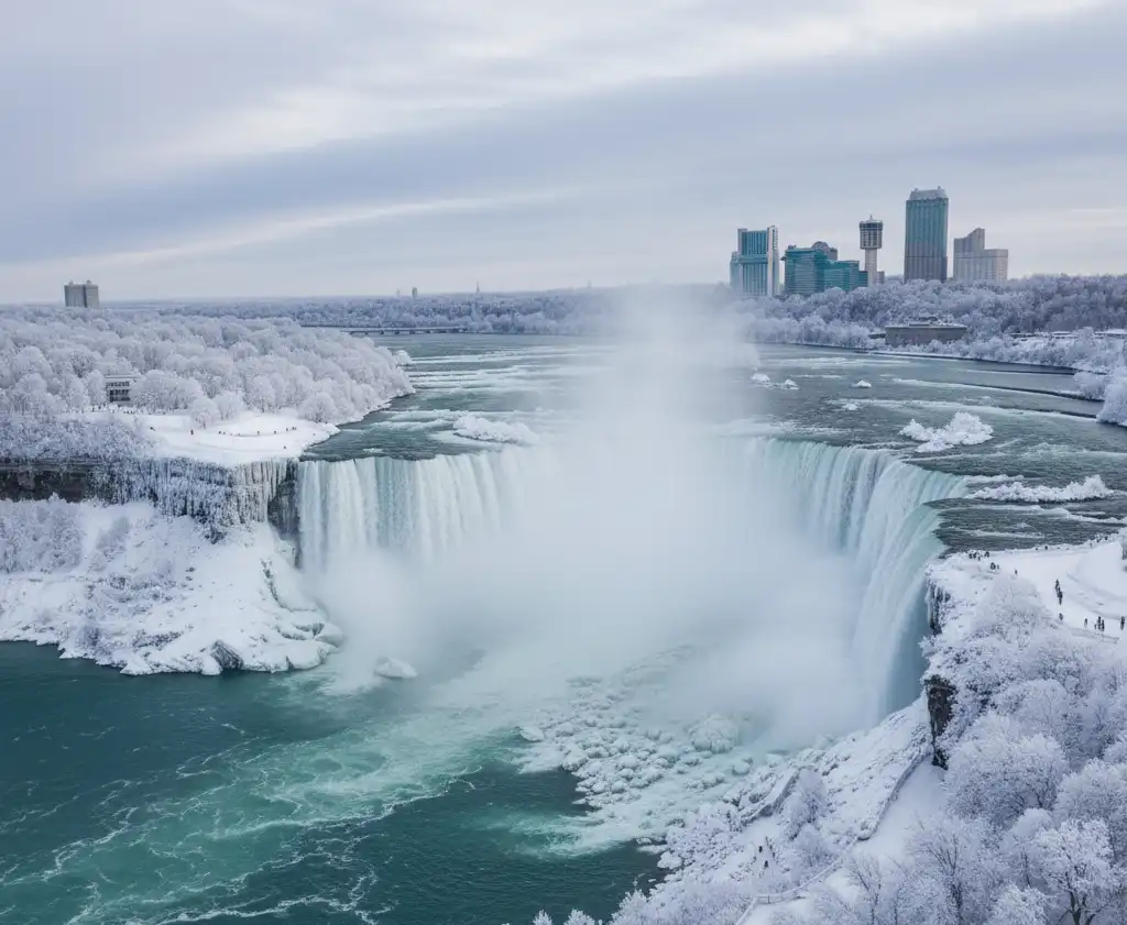 winter in niagara falls